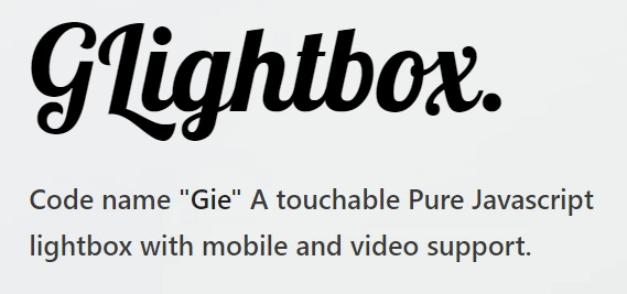 GLightbox