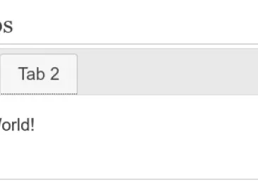 Extra Block Types (EBT): Tabs